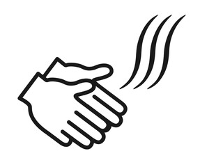 ハンドドライヤーのイラスト