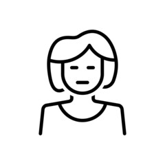 Black line icon for she daughter