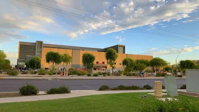 Wide view of a building of Medical Center
