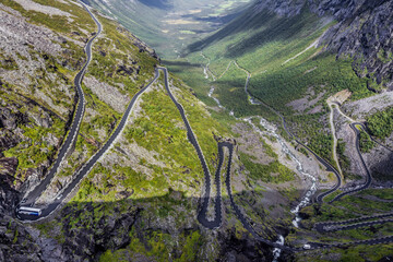 Trollstigen during midday