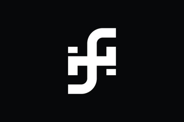 HF letter logo design on luxury background. FH monogram initials letter logo concept. HF icon design. FH elegant and Professional letter icon design on black background. H F FH HF