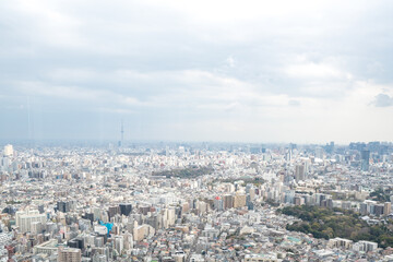 Tokyo, Japan - Mar 28, 2019:Asia business concept for real estate and corporate construction - panoramic modern city skyline aerial view of Ikebukuro in tokyo, Japan