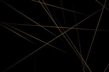 Abstract black with gold lines, triangles background modern design. Vector illustration EPS 10.