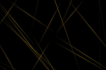 Abstract black with gold lines, triangles background modern design. Vector illustration EPS 10.