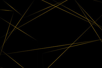 Abstract black with gold lines, triangles background modern design. Vector illustration EPS 10.