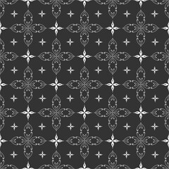 Fototapeta premium Seamless background, geometric stylish texture for wallpaper background, black and white color
