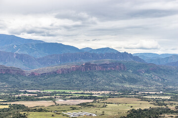 Naklejka premium landscape with mountains