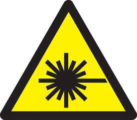 caution laser beam warning signs