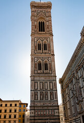 Fototapeta na wymiar The famous tower of Giotto in Florence