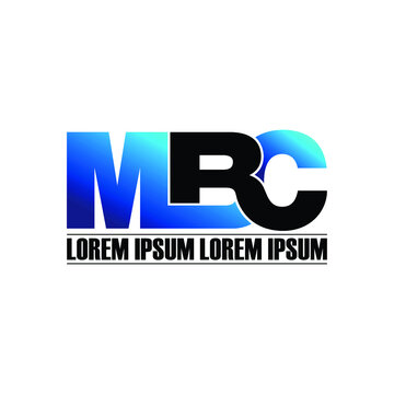 Letter MBC simple monogram logo design