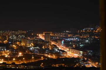 Fototapeta na wymiar Night city