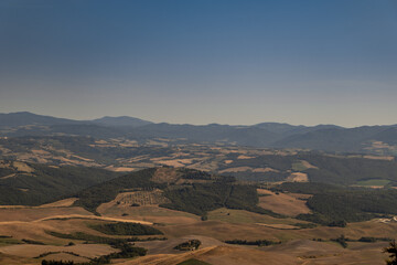 A beautiful view of the hills of Tuscany