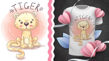 Princess tiger - idea for print t-shirt