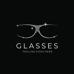 Abstract Glasses Logo Vector