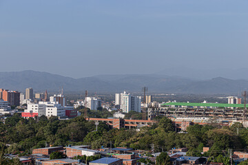 Fototapeta premium aerial view of the city of barcelona