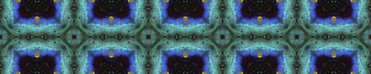 Geometric Rug Pattern. Abstract Batik Print. Dark Neon Seamless Texture. Repeat Tie Dye Illustration. Ethnic Mexican Print. Ikat Geometric Rugs Pattern.