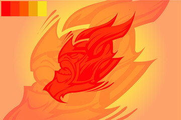 vector illustration of a warrior