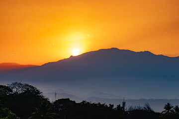 sunrise in the mountains