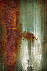 Creative old rusty metal background. Flat background texture dirty metal. As the main background for vintage design