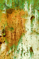 Creative old rusty metal background. Flat background texture dirty metal. As the main background for vintage design