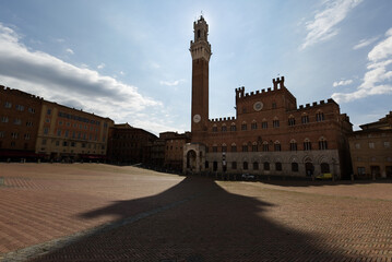 Obraz premium The famous Piazza del Campo square in Siena