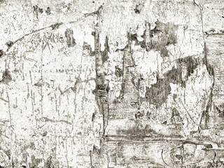 Weathered concrete wall. Rustic stone grit texture. Black stains and noise for distressed effect. Old worn vintage overlay. White paint brushed stroke. Monochrome old concrete wall background