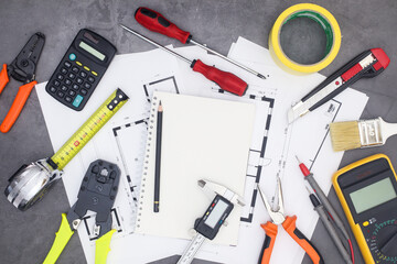 Architecture and diy tools and equipment