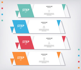 Infographic Modern Abstract Illustration Vector Modern Simple for business, company, office, corporate Presentation