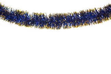blue christmas tree garland 