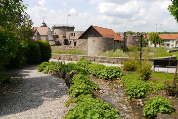 Schlossgarten bzw. Park Wasserburg Friedewald in Hessen