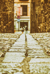 calles de Toledo, callejuela, arquitectura, urbana, Europa,.