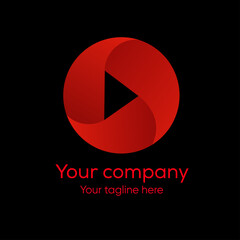 video player logo design for apps