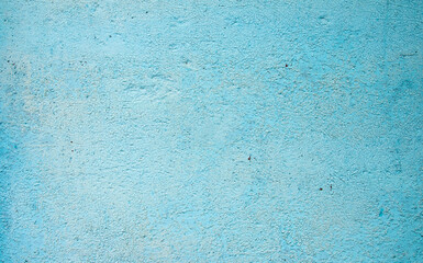 Background of old boards with blue peeling paint