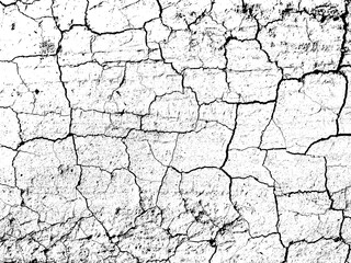 Weathered concrete wall. Rustic stone grit texture. Black stains and noise for distressed effect. Old worn vintage overlay. White paint brushed stroke. Monochrome old concrete wall background