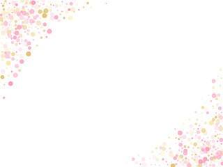 Bokeh confetti circles decoration holiday background.