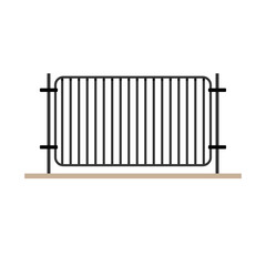 Railing vector. railing on white background. wallpaper. free space for text. copy space.