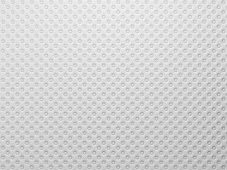 White leather panel with symmetrically arranged buttons. 3D rendering