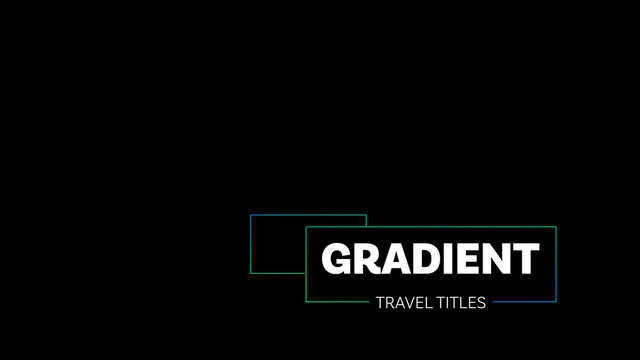Geometric Shapes with Gradients Travel Titles Reveal