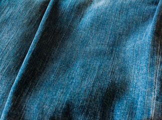 Blue denim jeans texture - obrazy, fototapety, plakaty