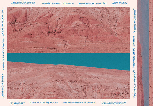 Juego de invitaciones de ensue&ntilde;o ambientadas en el desierto