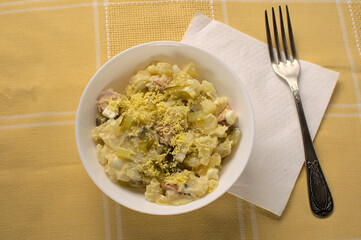 Potatoes salad, traditional German salad