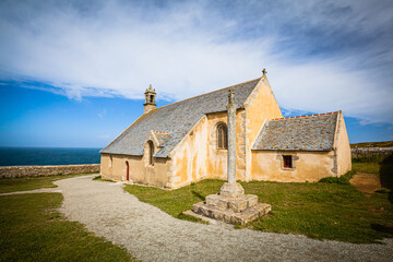 Chapel St. They near the Pointe du Van at the Sizun peninsula in Brittany, France