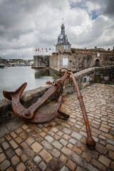 The old ville close of Concarneau in Brittany, France