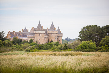 Fototapeta na wymiar Chateau de Suscinio at the coast of Brittany, France