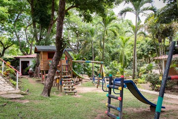 Fototapeta na wymiar children playground in the park