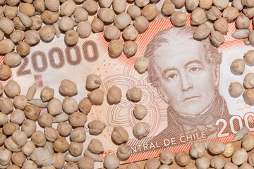 Economy of grains. Chile, South America.