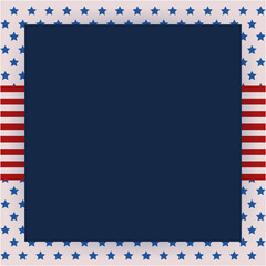 Vintage independence day poster. Vector illustration. Layered