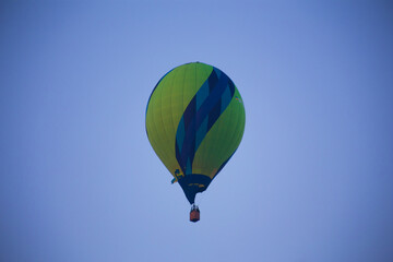 Fototapeta premium Big balloon flies against the sky