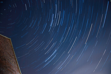 Polaris Star Trail During Perseids Meteor Shower