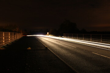 road at night